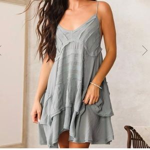 Wishlist Apparel Raw Edge Pieced Dress